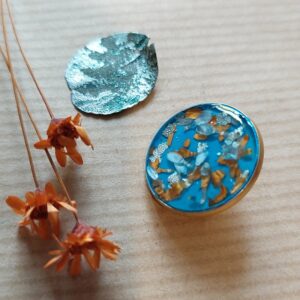 broche fleurs séchées Atelier n°11