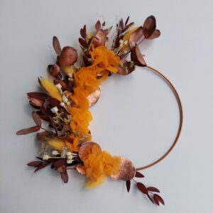 couronne 15cm orange cuivre