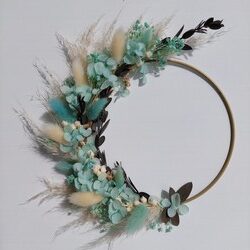 couronne 15cm turquoise