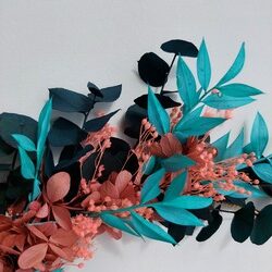 couronne_20cm_turquoise_rose