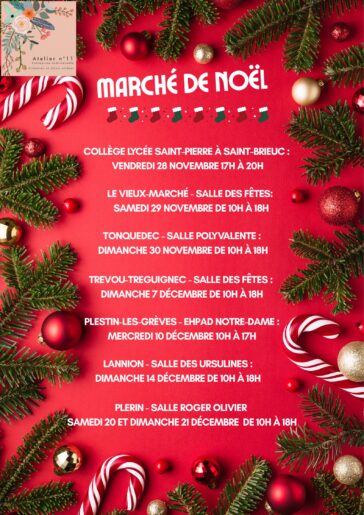 liste des marchés de Noël 2025 Atelier n°11