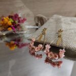 boucles d'oreilles gouttes dorées - glixia pêche