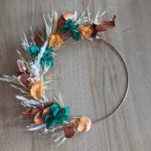 commande personnalisée – Couronne et bar à fleurs